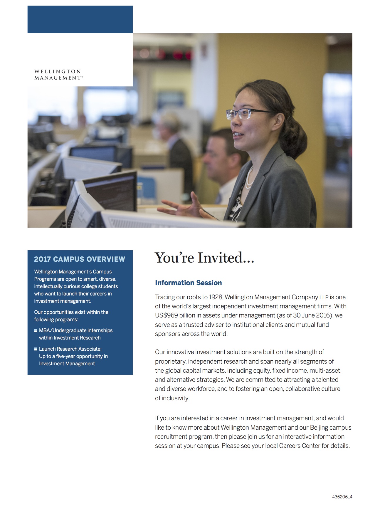 【招聘会】威灵顿公司宣讲会